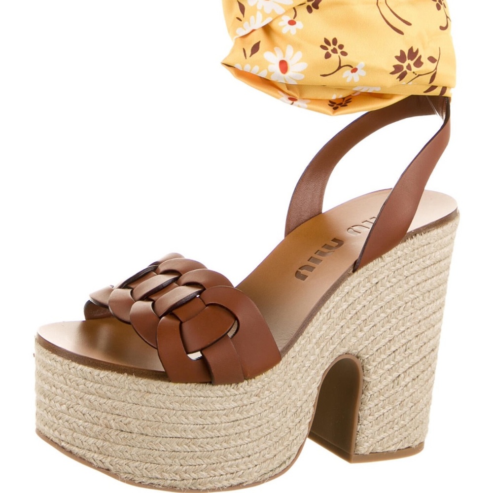 Miu Miu Espadrille Wedges with box and dust bag